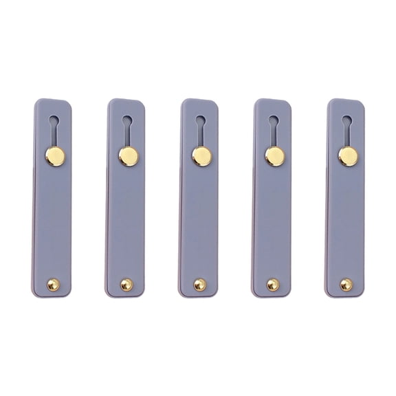 Thin Phone Holder Stand 5 Pack with Slide Grip Adhesive Back for One Hand Holding and Handsfree Viewing