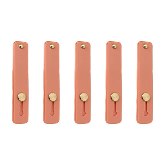Thin Phone Holder Stand 5 Pack with Slide Grip Adhesive Back for One Hand Holding and Handsfree Viewing