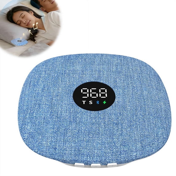 Thin Under Pillow Sleep Speaker with Sleep Timer, Bluetooth 5.4 Wireless Pillow Speaker for Sleeping, 16H Battery, 995-Min Timer, Side Sleeper Friendly, TF Card Support
