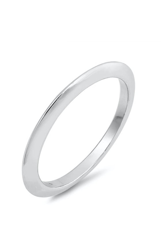 Thin Pointed Knife Edge Wedding Ring 2mm Sterling Silver Stack Band 925 Jewelry Female Male Size 7