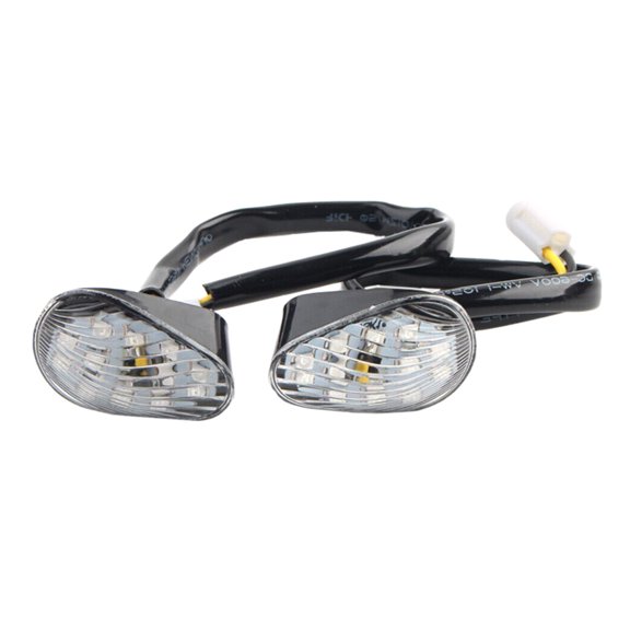 Thin Profile Motorcycle LED Turn Signals 14 LED Amber Lights Waterproof ABS Shell Easy Installation Flush Mount
