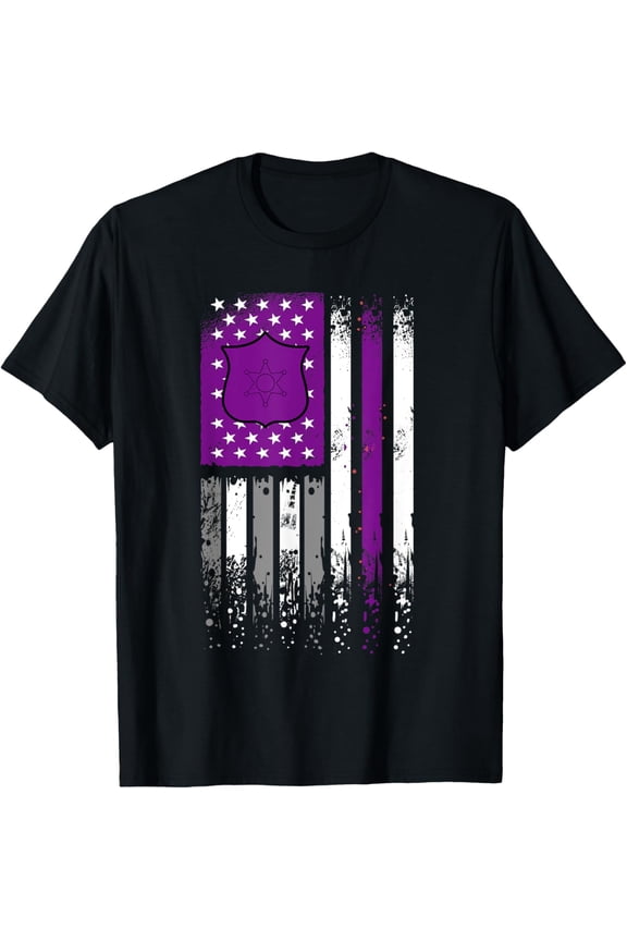 Thin Purple Line Security Officer - Security Guard Agent T-Shirt