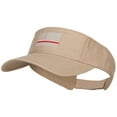 thumbnail image 1 of Thin Red Line American Flag Embroidered Washed Visor - Khaki OSFM, 1 of 5