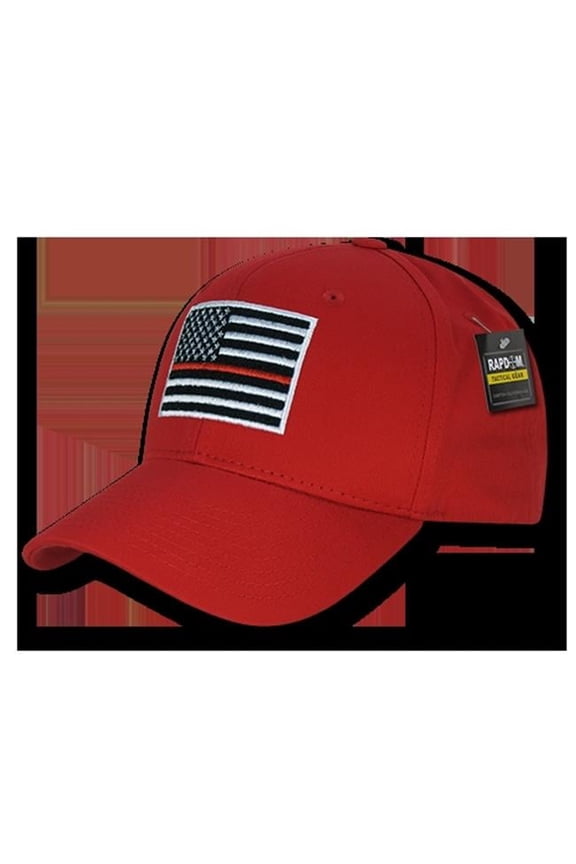 Thin Red Line Embroidered Operator Cap, Red