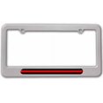 thumbnail image 1 of Thin Red Line, Firefighter Firemen License Plate Tag Frame, Multiple Colors, 1 of 1