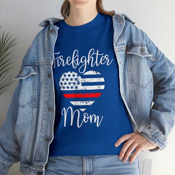 Thin Red Line Firefighter Mom T-Shirt