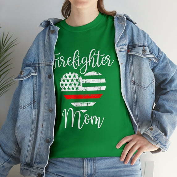Thin Red Line Firefighter Mom T-Shirt