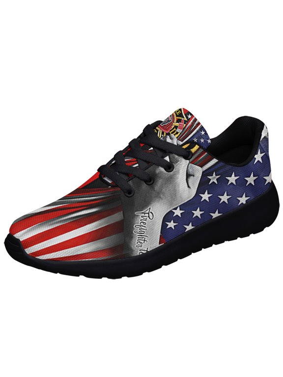 Thin Red Line Firefighter Shoes Sneakers Black Size 7.5