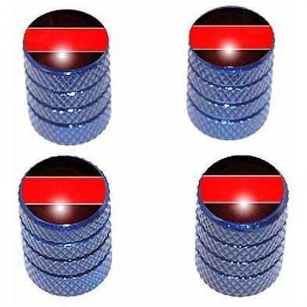 The Circle Game Tire Rim Wheel Aluminum Valve Stem Caps Black