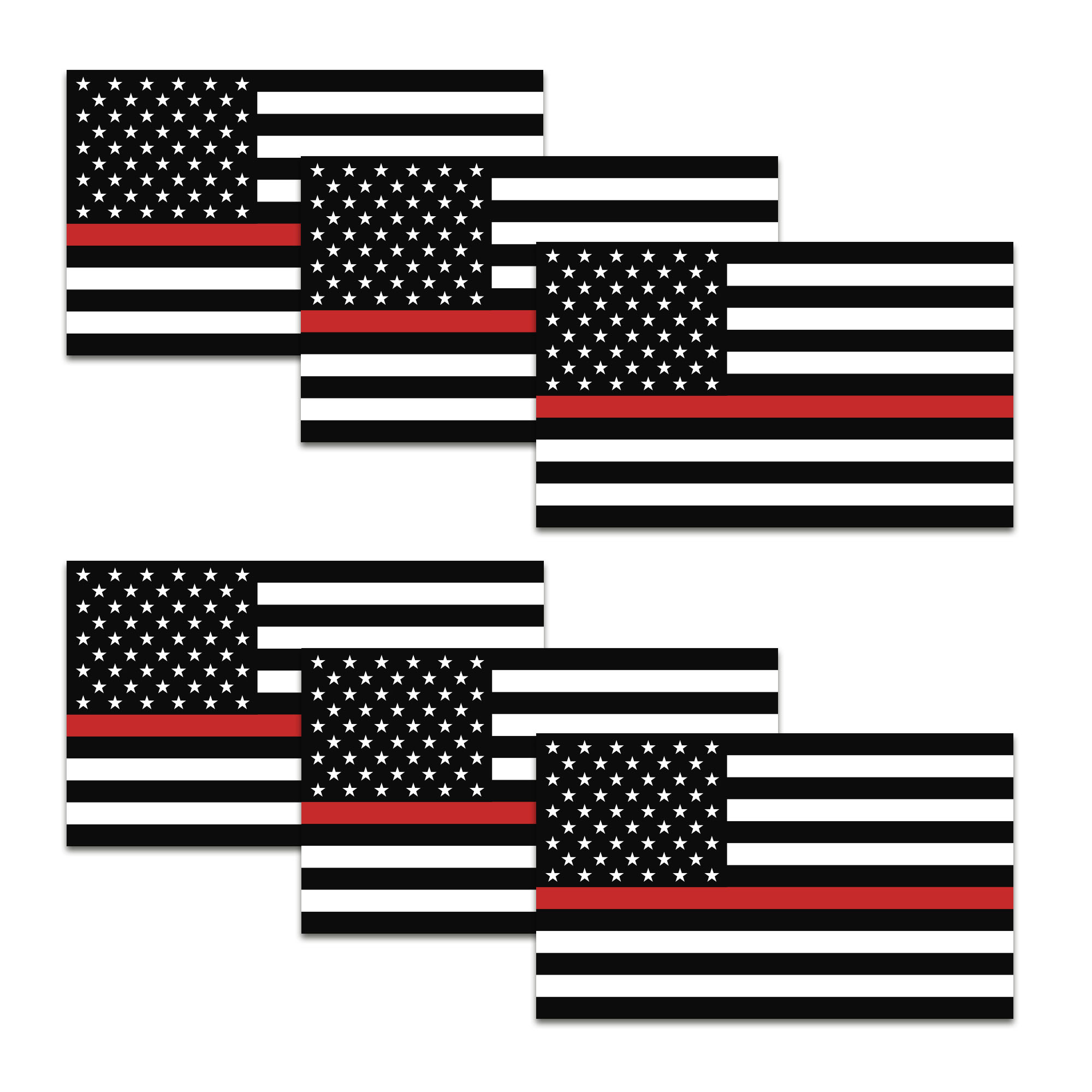 Greenyef Graphics American Flag Stickers – 3x5 Inches, USA Made, Pack Of Decals For Car, Truck, Laptop, Mailbox