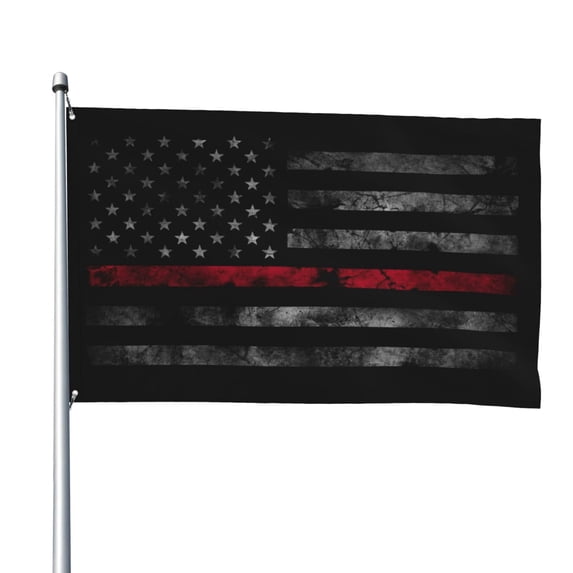 Thin Red Line Flags for Yard Outside Decorations 4x6 Ft Double Sided for Home Indoor Outdoor Lawn Balcony Corridor Party