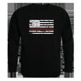 thumbnail image 1 of Thin Red Line Graphic Crew Neck Sweatshirt, Black - 2X, 1 of 1
