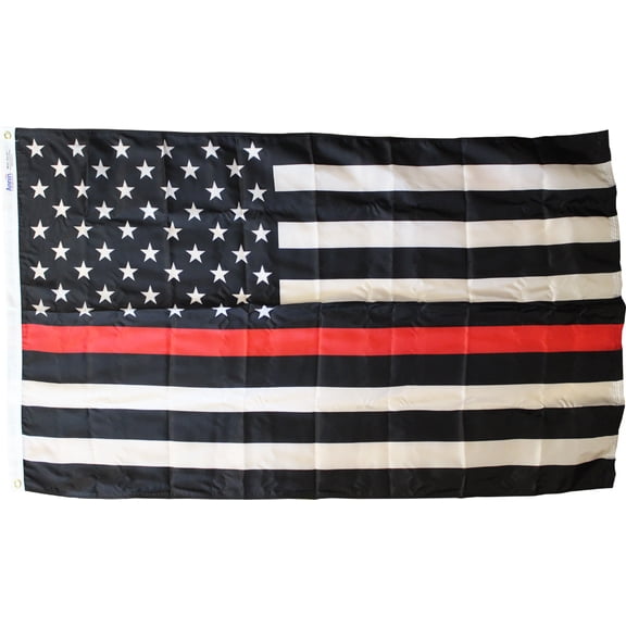 Thin Red Line (USA) - 3'X5' Nylon Flag