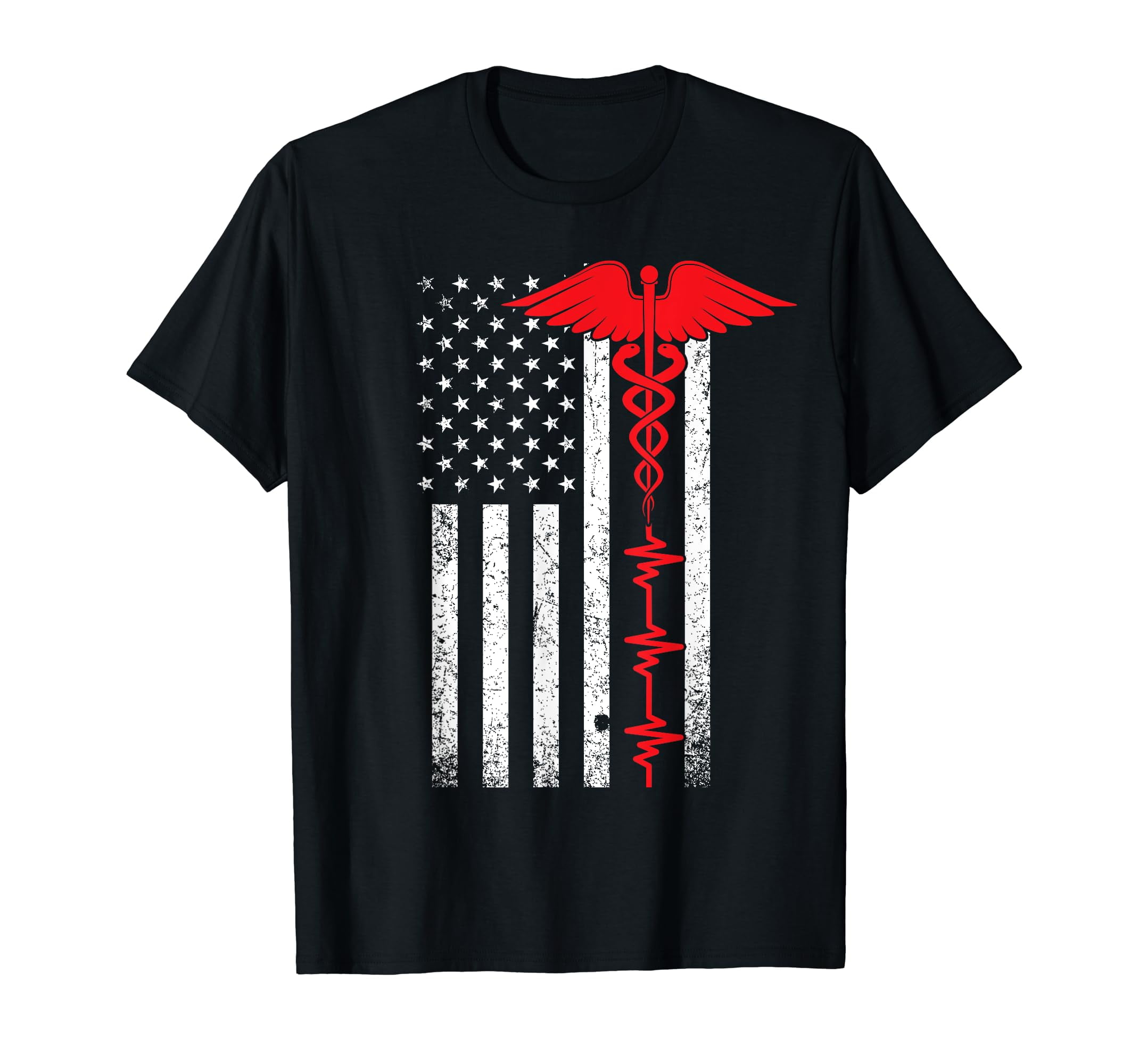 Thin Red Line USA Flag Nurse T-Shirt - Walmart.com