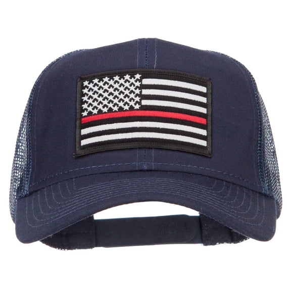 Thin Red Line USA Flag Patched Mesh Cap - Navy OSFM
