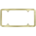 thumbnail image 1 of Thin Rim Only Solid Brass 4 hole License Plate Frame (Brass), 1 of 1