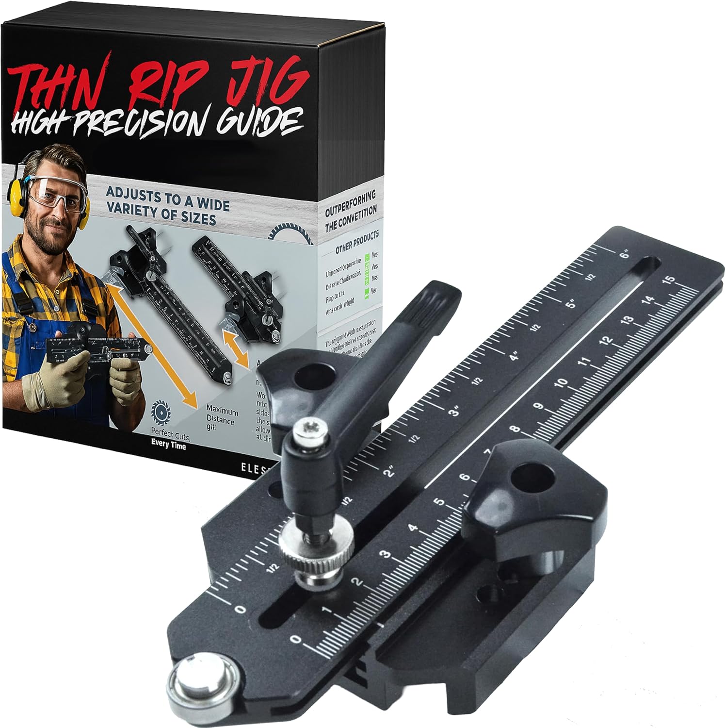 Thin Rip Jig for Table Saw – Woodworking Jig Guide for Repetitive ...