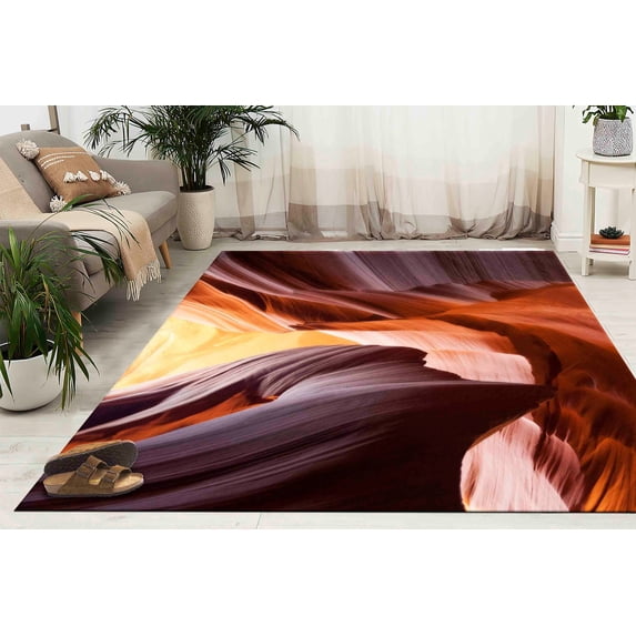 Thin Rug, Canyon Landscape Rugs, Landscape Rugs, Antelope Canyon Photography Rug, Landscape Rugs Hallway Rug, Cute Rugs, Living Room Rug, 2.3'x3.3' - 70x110 cm