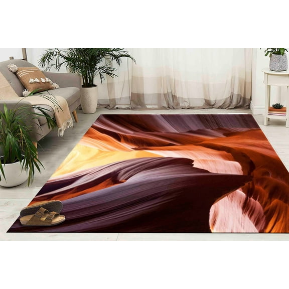 Thin Rug, Canyon Landscape Rugs, Landscape Rugs, Antelope Canyon Photography Rug, Landscape Rugs Hallway Rug, Cute Rugs, Living Room Rug, 1.7'x2.3' - 50x70 cm