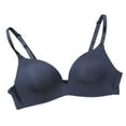 thumbnail image 1 of Thin Seamless T-shirt Bra for Women Comfort No Wire Bras Seamless No Show Bra Adjustable Classic Solid Color Bras, 1 of 1