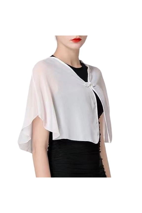 Thin Shoulder Wrap Stole French Design Seethrough Scarf Shawl Wrap Easy Care Travel Essential Shrug Tops