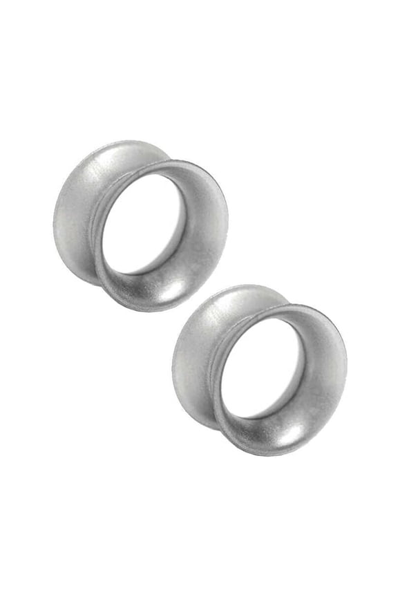 Thin Silicone Ear Plugs Tunnels Flexible Ear Earlets silver metallic Flexible Expander Piercing Jewelry