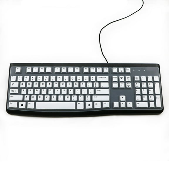 Thin Silicone Keyboard Protectors for K120 MK120 Keyboard Covers Corded Keyboard Ergonomic Keyboard Covers Protectors