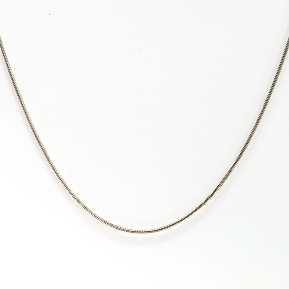 Thin Silver Snake Necklace