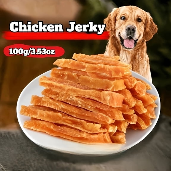 Thin Sliced Chicken Breast Jerky, Zero Salt Single Ingredient Dog Treats, Low Fat High Protein Soft Chewy Snacks, Easy to Digest Training Rewards for Puppies, Medium & Large Dogs,ComfyCradle