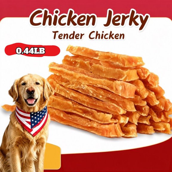 Thin Sliced Chicken Jerky Dog Treats, One Ingredient No Salt, High Protein Soft Chewy Snacks, Easy to Digest, Training Rewards for Puppies, Medium & Large Dogs,Healthy Coat Support ComfyCradle