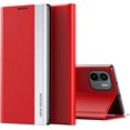 thumbnail image 1 of Thin Slim Flip Case for Xiaomi Redmi A1 with Stand, Business PU Leather Shockproof Protective Phone Cover Case for Xiaomi Redmi A1 CX Red, 1 of 11