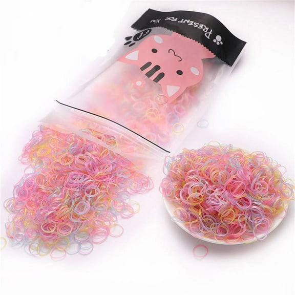Thin Small Ponytail Hair Elastics Daily Life Disposable Rubber Bands for Girls Fashion Hair Accessories