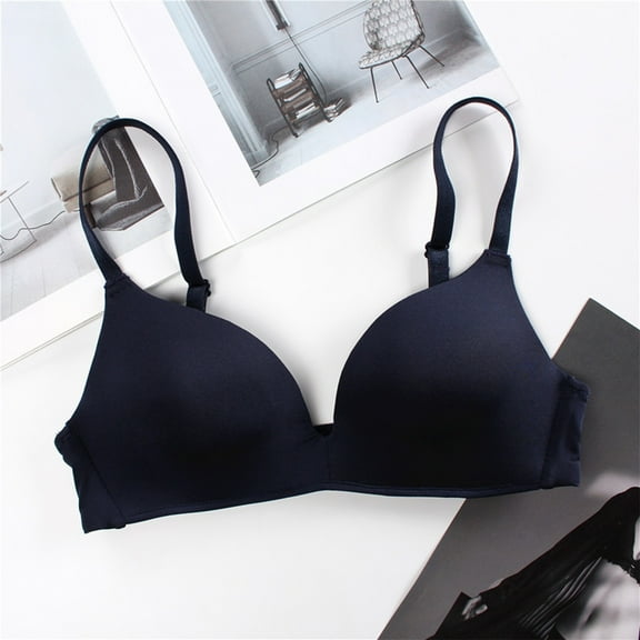 Thin Solid Color Student Bralette For Women's Comfortable Daily Wear