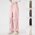 thumbnail image 1 of Thin Straight Leg Work Pants for Women, Wide Leg Long Pants Trousers Slacks, Business Casual Office Professional Style Gifts | CSEONE,Army Green XL, 1 of 9