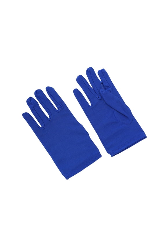 Thin Stretch Gloves for Women, Single Layer Performance Etiquette Gloves, Soft Knit Hand Guards for Daily Wear and Light Outdoor Activities - Blue