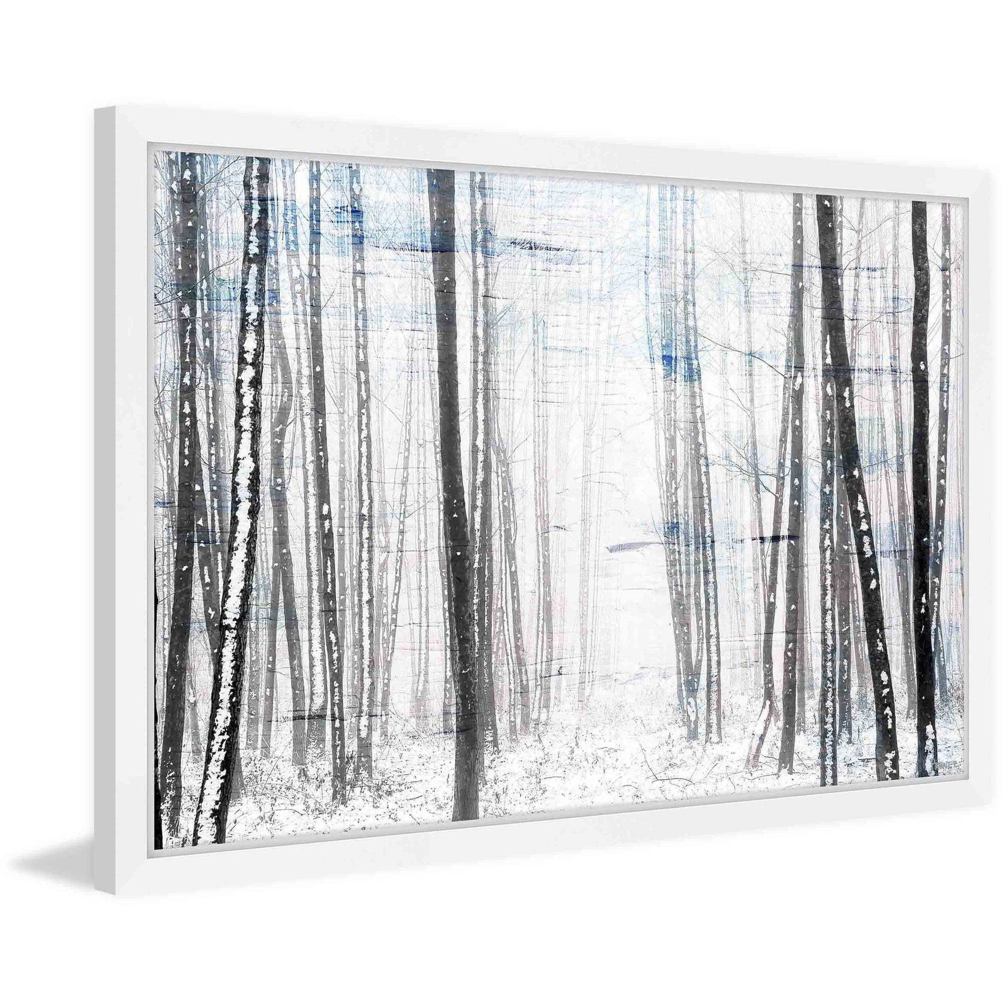 "Thin Trees" Framed Painting Print