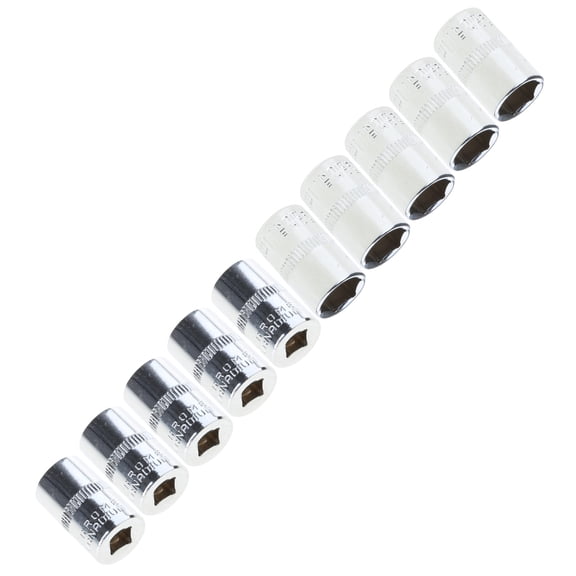 Thin Wall Designs Short Socket Set 6 Point Metric 4mm to 14mm Wrench Accessories Furniture Assembly Tool for Tight Space