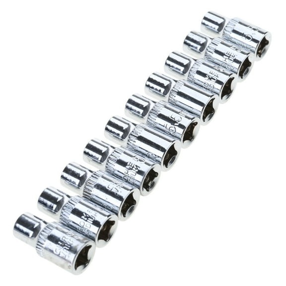 Thin Wall Designs Short Socket Set 6 Point Metric 4mm to 14mm Wrench Accessories Furniture Assembly Tool for Tight Space