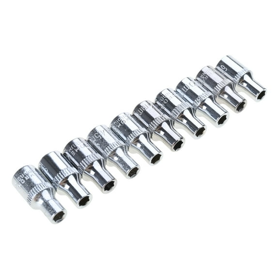 Thin Wall Designs Short Socket Set 6 Point Metric 4mm to 14mm Wrench Accessories Furniture Assembly Tool for Tight Space