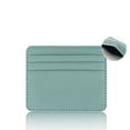 thumbnail image 1 of Thin Wallet Case Leather Coin Pouch Case Bag Business Card Wallet Money Pocket Card Package ID Card Holders BLUE, 1 of 8
