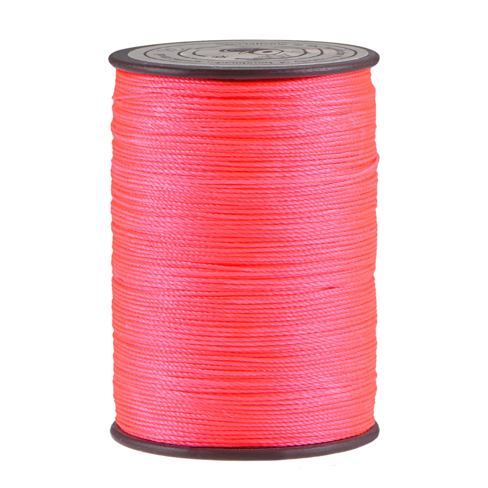 Thin Waxed Thread 175 Yards 0.45mm Polyester String Cord for Machine Sewing Hand Quilting Weaving, Red