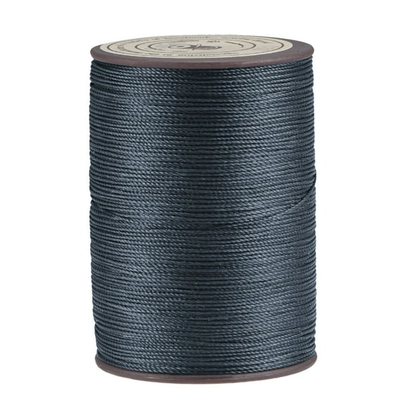 Thin Waxed Thread 175 Yards 0.45mm Polyester String Cord for Machine Sewing Hand Quilting Weaving, Dim Gray