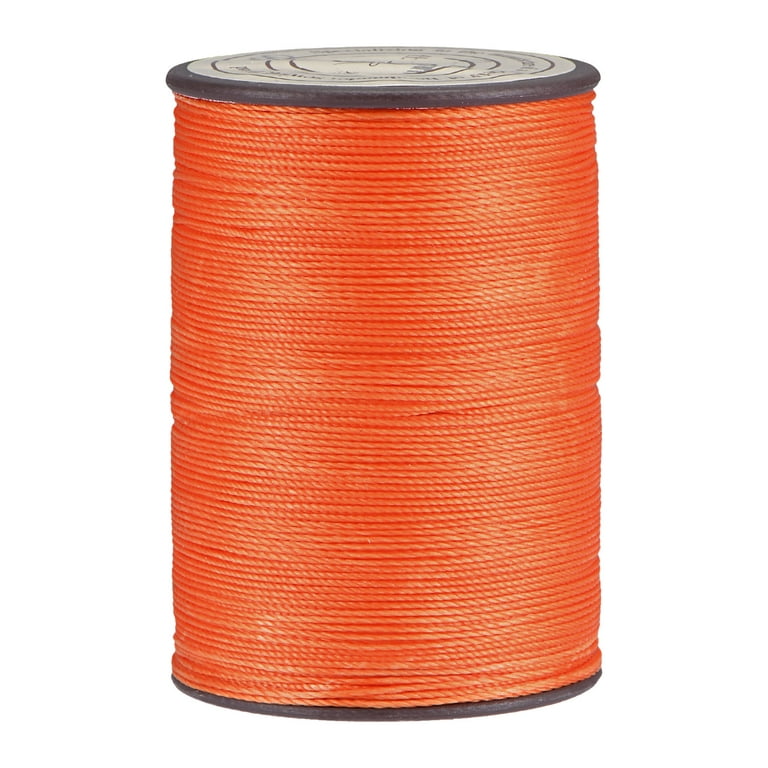 Thin Waxed Thread 175 Yards 0.45mm Polyester String Cord for Machine Sewing  Hand Quilting Weaving, Orange