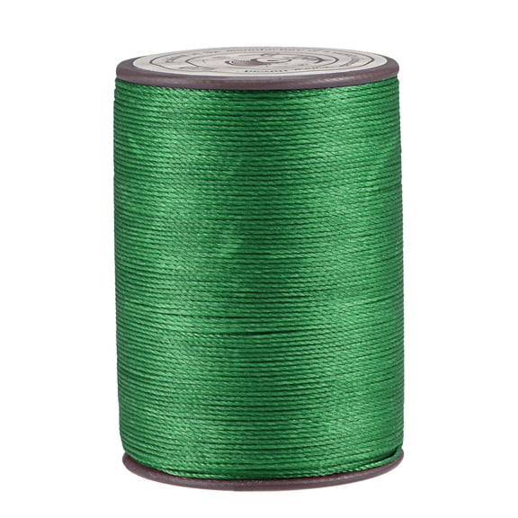 Thin Waxed Thread 175 Yards 0.45mm Polyester String Cord for Machine Sewing Hand Quilting Weaving, Sea Green