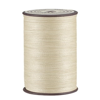 Waxed Linen Thread Cord Brown 1mm, 4 Ply - 50 Yard Spool