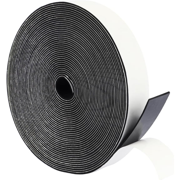 Thin Weather Stripping Door Seal 1" x1/16, Close Cell  Tape with Adhesive for Doors Insulation, Total 33  Long