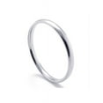 thumbnail image 1 of Thin White Gold Plated Stainless steel 2mm Wedding Band Ring, 1 of 3