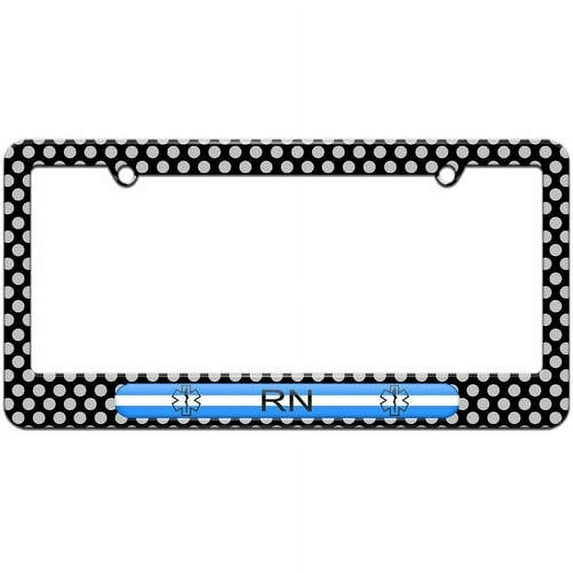Thin White Line, Nurse RN Star of Life License Plate Tag Frame, Multiple Colors