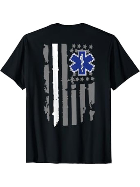 Thin White Line Proud EMS EMT Paramedic Nurse Medical Crew T-Shirt