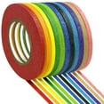 Thin Whiteboard Tape 1/8" (3mm) 11 Color Rolls with 62 feet Length
